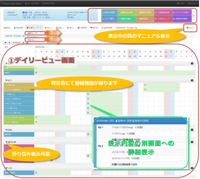 デイリービュー画面